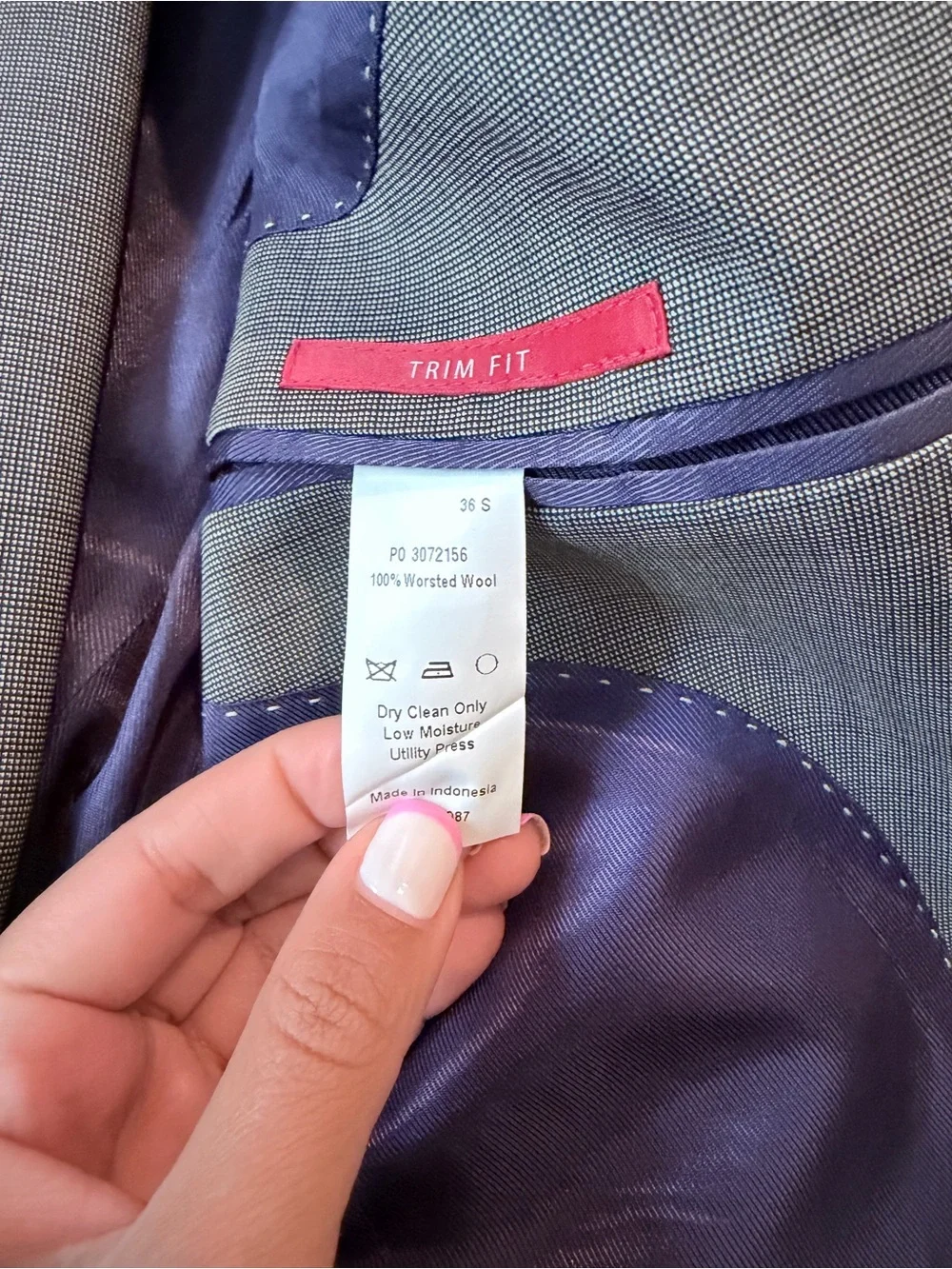 Men's Classic Gray Two-Button suit - Red Saks fifth Avenue